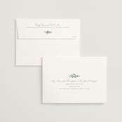 "Foliage Crest" - Wedding Invitations in Sky by Everett Paper Goods - FREE Recipient Addressing