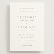 "Victoria" - Wedding Invitations in Clover by Kelly Schmidt - Front
