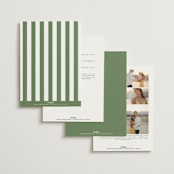 "Victoria" - Wedding Invitations in Clover by Kelly Schmidt - Back of Card Options