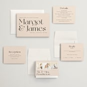 "SoHo" - Wedding Invitations in Blush by Hudson meet Rose - Invitation Suite