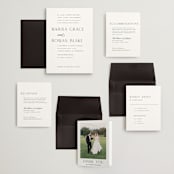 "Classic Chic" - Wedding Invitations in Pearl by Shirley Lin Schneider - Invitation Suite