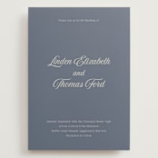 "Ritzy" - Wedding Invitations in French Blue by Nicoletta Savod - Front