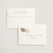 "Leaf Cascade" - Wedding Invitations in Latte by Alethea and Ruth - FREE Recipient Addressing