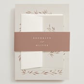 "Lennox" - Wedding Invitations in Harvest by Kristie Kern - Assembled with Belly Band