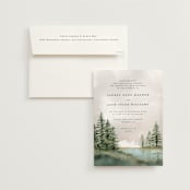 "montagna" - Wedding Invitations in Forest by Petra Kern - Invitation with Envelope