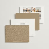 "Left Stack" - Wedding Invitations in Vanilla by Alethea and Ruth - Back of Card Options