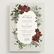 "harvest" - Wedding Invitations in Cabernet by Everett Paper Goods - Front