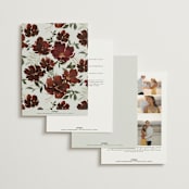 "harvest" - Wedding Invitations in Cabernet by Everett Paper Goods - Back of Card Options