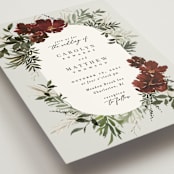 "harvest" - Wedding Invitations in Cabernet by Everett Paper Goods - Detail