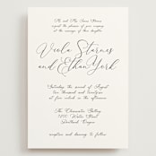 "Poem" - Wedding Invitations in Snow by Maja Cunningham - Front