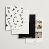 "Poem" - Wedding Invitations in Snow by Maja Cunningham - Back of Card Options