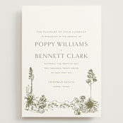 "Rancho" - Wedding Invitations in Verde by Megan Davis - Front
