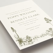 "Rancho" - Wedding Invitations in Verde by Megan Davis - Detail