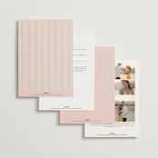 "Hand Illustrated Crest" - Wedding Invitations in Peony by Jackie Crawford - Back of Card Options