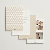 "Whimsy" - Wedding Invitations in Latte by Cara Scott - Back of Card Options