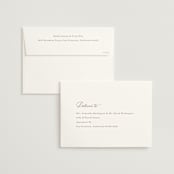 "Whimsy" - Wedding Invitations in Latte by Cara Scott - FREE Recipient Addressing