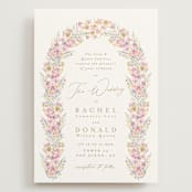 "Floral Arch" - Wedding Invitations in Spring by Phrosné Barwood - Front