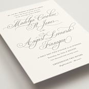 "When I Fall In Love" - Wedding Invitations in Snow Bright by Design Lotus - Detail