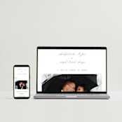 "When I Fall In Love" - Wedding Invitations in Snow Bright by Design Lotus - FREE Wedding Website