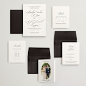 "When I Fall In Love" - Wedding Invitations in Snow Bright by Design Lotus - Invitation Suite