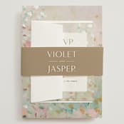 "english garden" - Wedding Invitations in Daffodil by Lindsay Megahed - Assembled with Belly Band