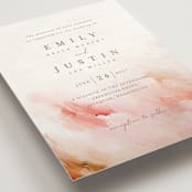 "Delicate brushstrokes" - Wedding Invitations in Blush by Lucrecia Caporale - Detail