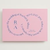"Connected" - Wedding Invitations in Marseille by Claudia Orengo - Front