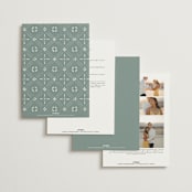 "Breathe" - Wedding Invitations in Linen by Jennifer Postorino - Back of Card Options