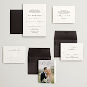 "Breathe" - Wedding Invitations in Linen by Jennifer Postorino - Invitation Suite