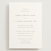 "A Thousand Years" - Wedding Invitations in Classic White by Design Lotus - Front
