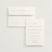 "A Thousand Years" - Wedding Invitations in Classic White by Design Lotus - Invitation with Envelope