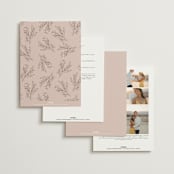 "Delicate monogram" - Wedding Invitations in Blush by Lucrecia Caporale - Back of Card Options