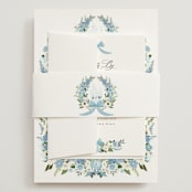 "Disney's Cinderella Fairytale" - Wedding Invitations in Bluebell by Susan Moyal - Assembled with Belly Band