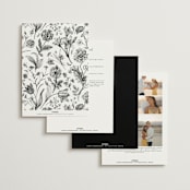 "graceful" - Wedding Invitations in Onyx by Jennifer Postorino - Back of Card Options