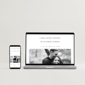 "graceful" - Wedding Invitations in Onyx by Jennifer Postorino - FREE Wedding Website