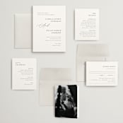 "graceful" - Wedding Invitations in Onyx by Jennifer Postorino - Invitation Suite
