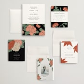 "Kota" - Wedding Invitations in Onyx by Nazia Hyder - Invitation Suite