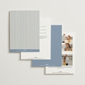 "Florence" - Wedding Invitations in Sky by Kelly Watkins - Back of Card Options