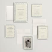 "Florence" - Wedding Invitations in Sky by Kelly Watkins - Invitation Suite
