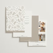 "Love Story" - Wedding Invitations in Mocha by Jennifer Postorino - Back of Card Options