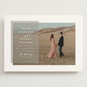 "Overlay" - Wedding Invitations in Dove by Meggy Masters - Front
