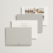 "Overlay" - Wedding Invitations in Dove by Meggy Masters - Back of Card Options