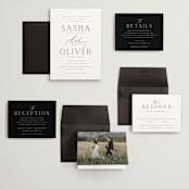 "Ashbury" - Wedding Invitations in Ink by Kristie Kern - Invitation Suite