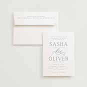 "Ashbury" - Wedding Invitations in Ink by Kristie Kern - Invitation with Envelope