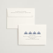 "Calcutta Stamp" - Wedding Invitations in Azure by Oma N. Ramkhelawan - FREE Recipient Addressing