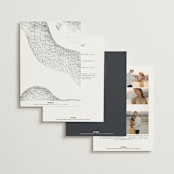 "Memo" - Wedding Invitations in Charcoal by Blustery August - Back of Card Options