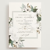 "Inverness" - Wedding Invitations in Pistachio by Nicole Whiddon - Front