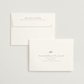 "Soft Sprigs" - Wedding Invitations in Champagne by Jennifer Postorino - FREE Recipient Addressing