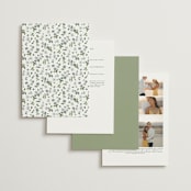 "Wistful" - Wedding Invitations in Mist by Everett Paper Goods - Back of Card Options