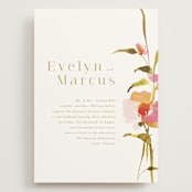 "colorwash floral" - Wedding Invitations in Blossom by Angela Marzuki - Front